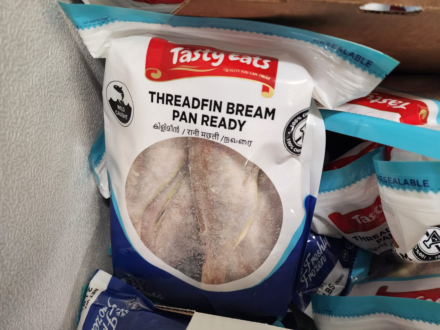 Tasty Eats Frozen Indian Pink Perch/Threadfin Bream/Pan ready/Cleaned 2 lb (Kilimeen)