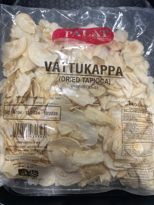 Palat vattukappa(dried tapioca) 1 kg