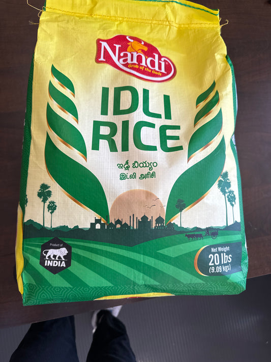 Nandi Rice Idli Rice 20lb / 9.09kg
