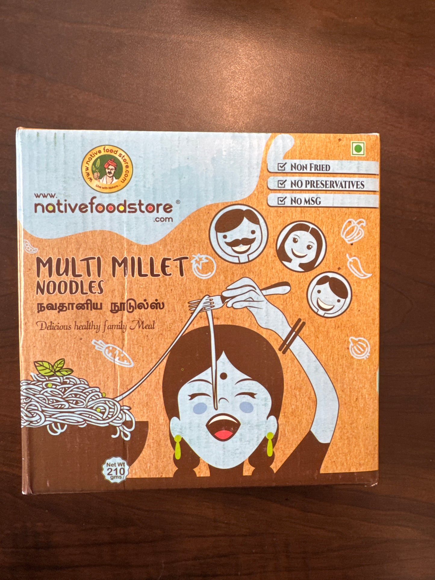 Nativefoodstore Noodles Multi-Millet 210g