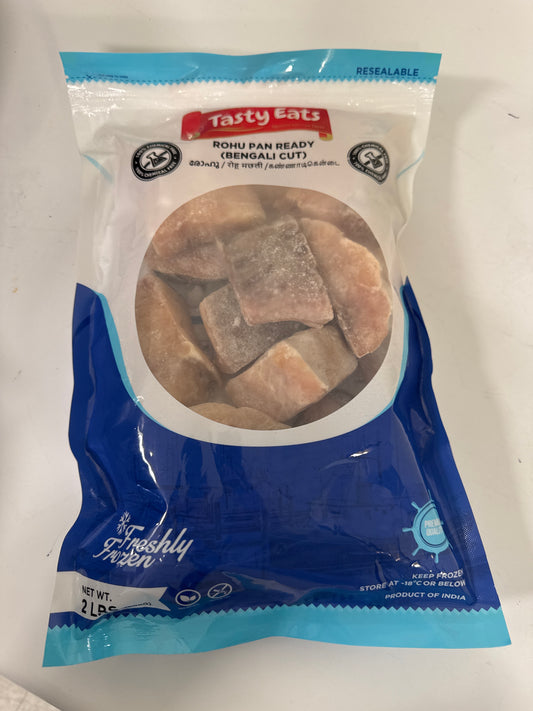 Tasty eats Fish Rohu Pan Ready (Bengali Cut) 2lb / 908g