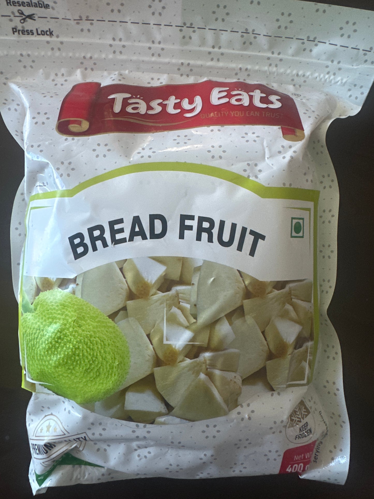 Tasty Eats Frozen Food Breadfruit 400g / 0.88lb / 14.1 oz