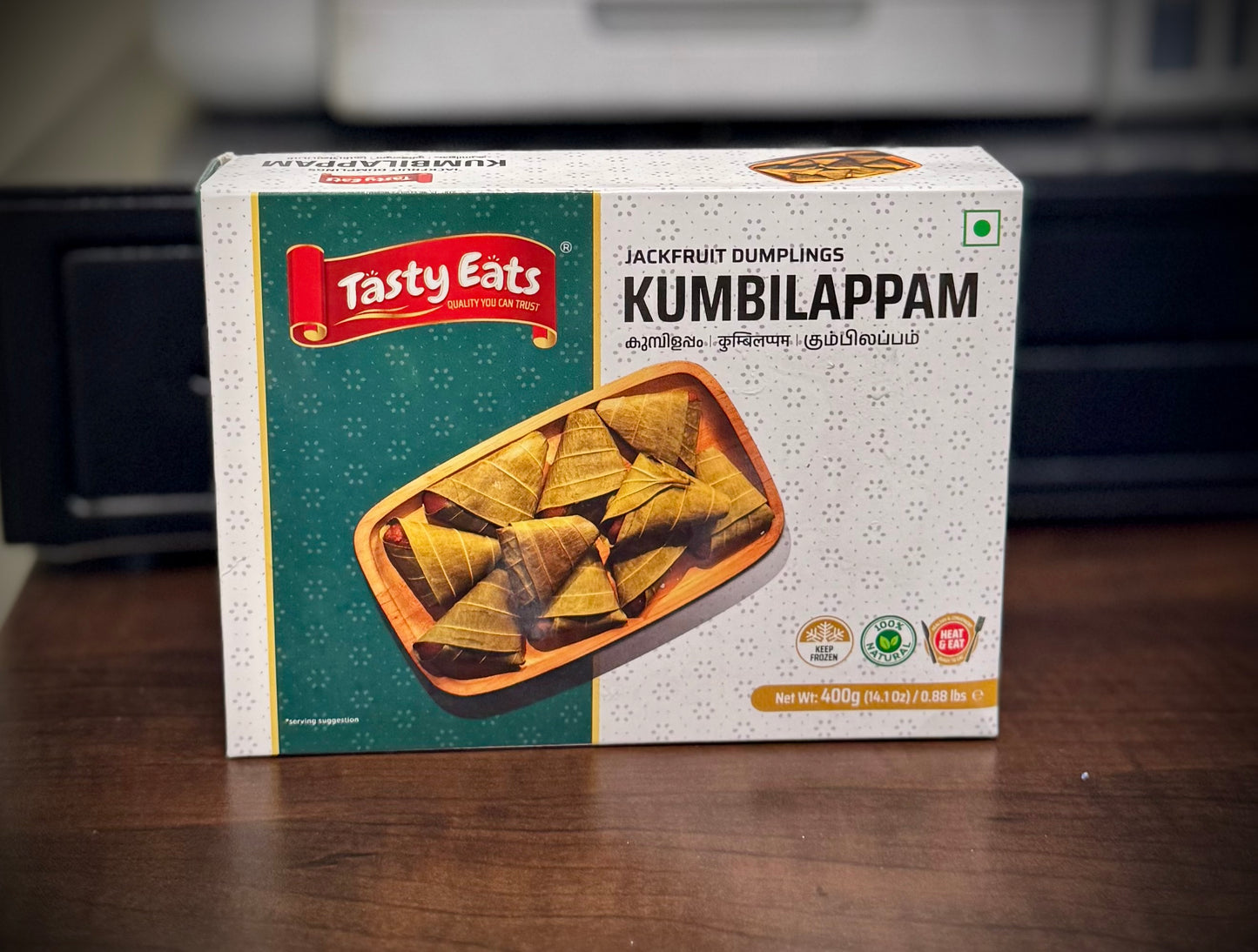 Tasty Eats Frozen Food Kumbilappam (Jackfruit Dumplings) 400g / 14.1oz / 0.88lb