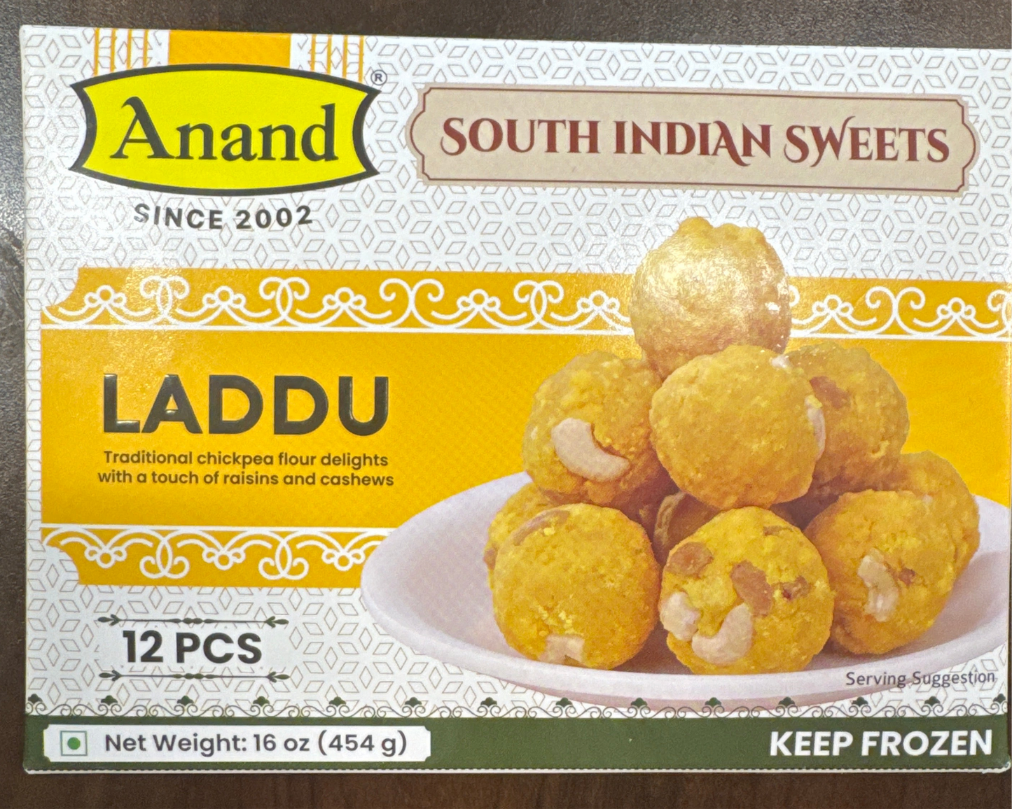 Anand Frozen Food Laddu (12ct) 16oz / 454 g