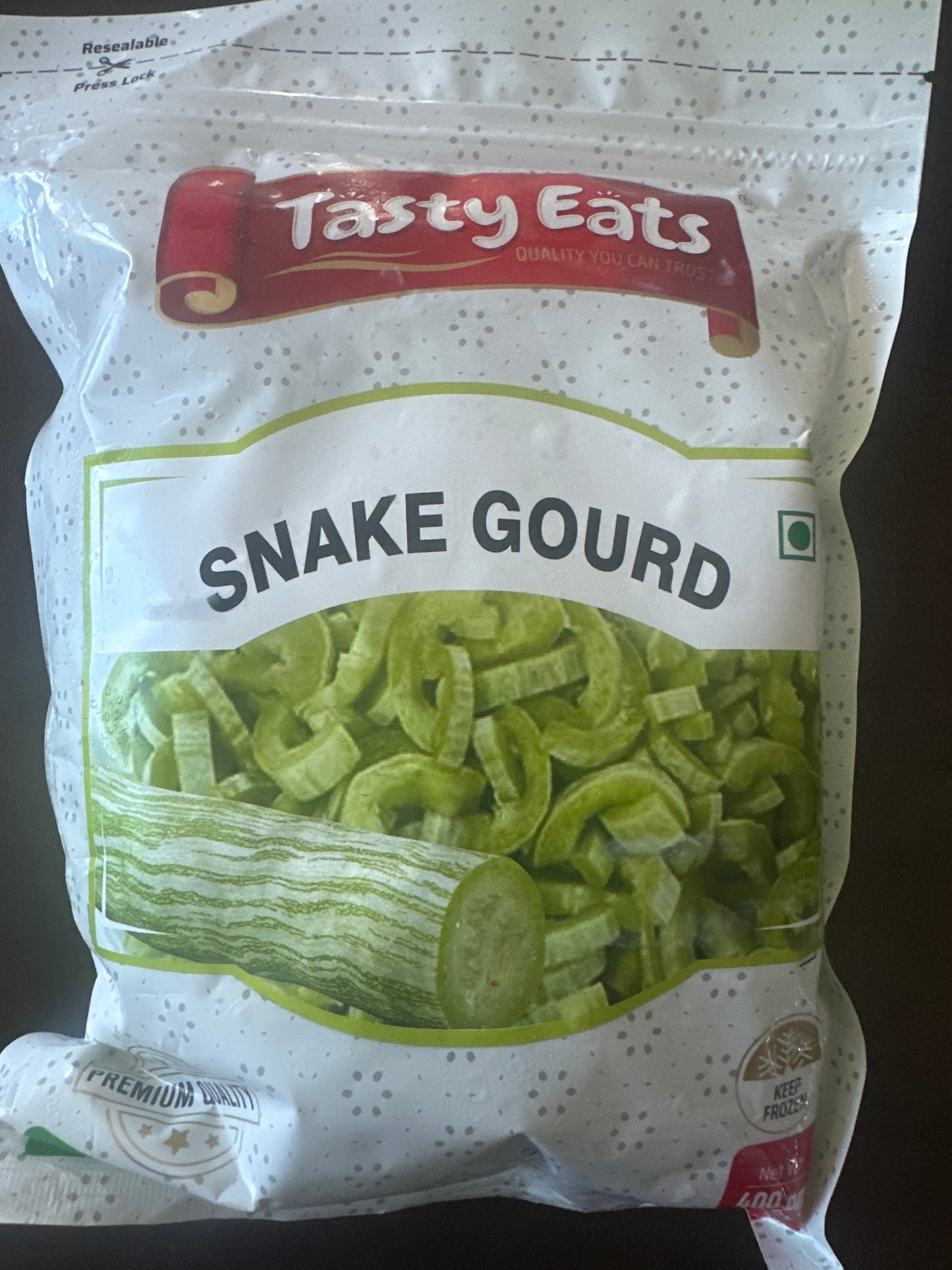 Tasty Eats Frozen Food Snake Gourd 400g / 0.88lb / 14.1 oz