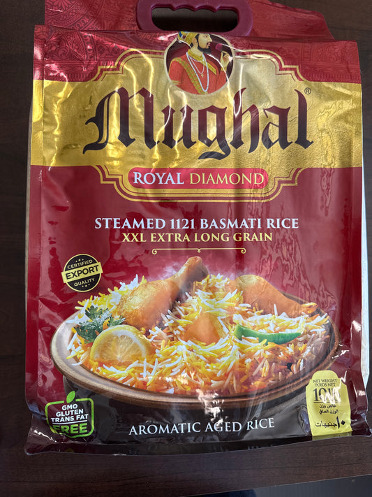 Mughal Rice Royal Diamond- XXL Extra Long Grain 10lb