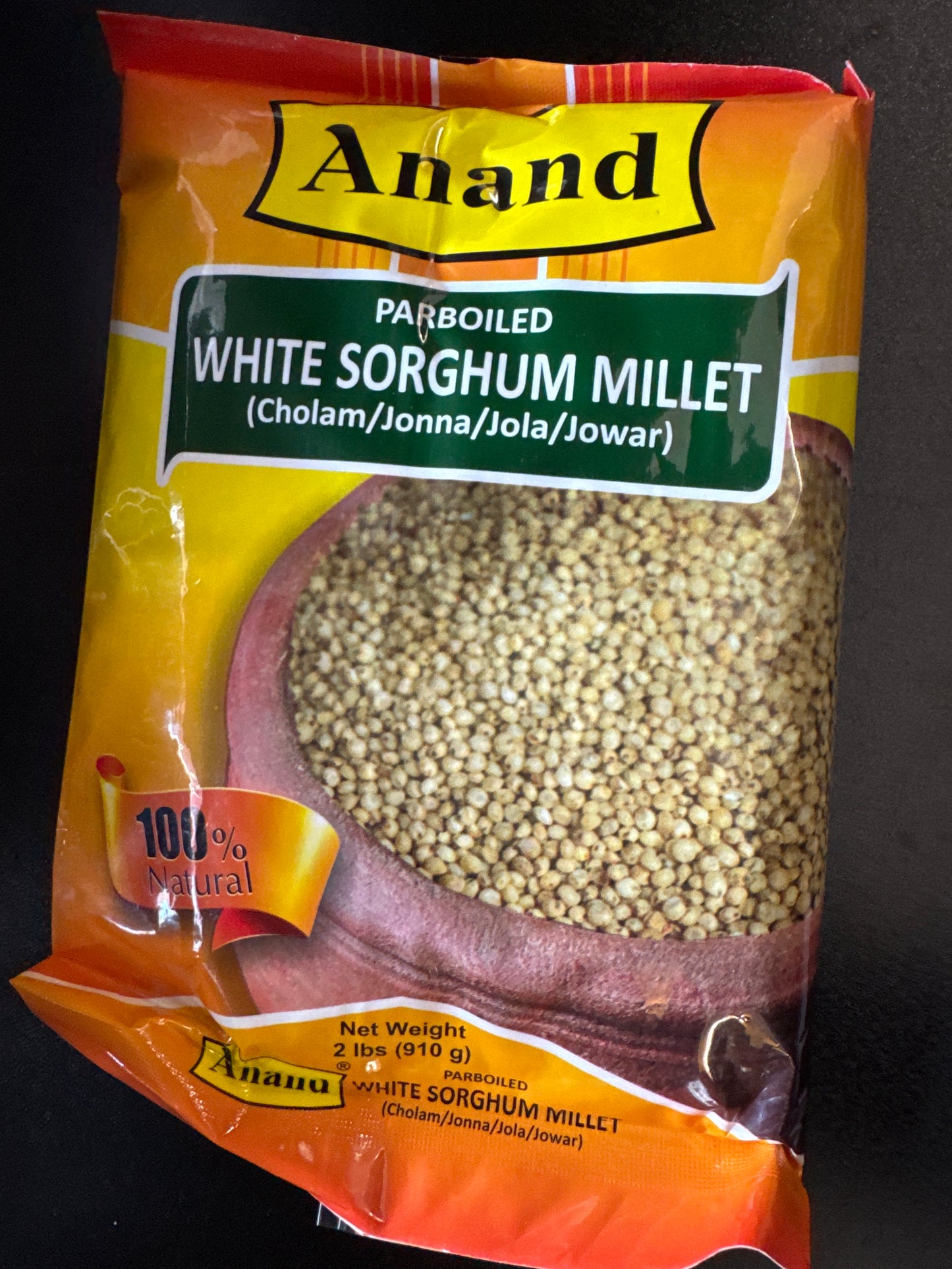 Anand Millets Parboiled White Sorghum Millet 2lb / 910g