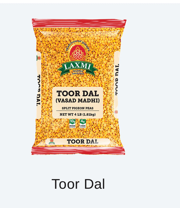 Laxmi Pulses Toor Dal (Vasad Madhi) 4lb / 1.81kg