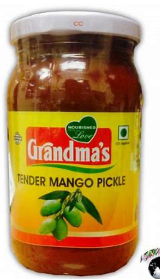 Grandma’s Brand Tender mango pickle 400 gm / 14 oz / 0.8 lb