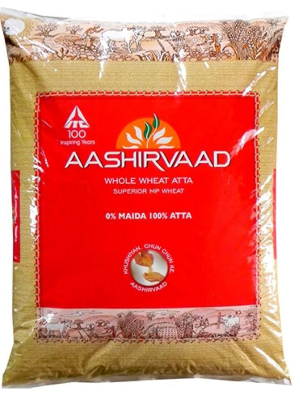 Aashirvaad Flour Whole Wheat Flour - 20 lb bag