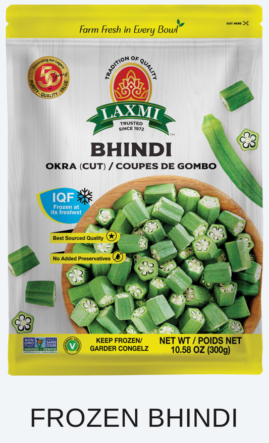 Laxmi Frozen Food Bhindi (Okra-cut) 10.58oz / 300g