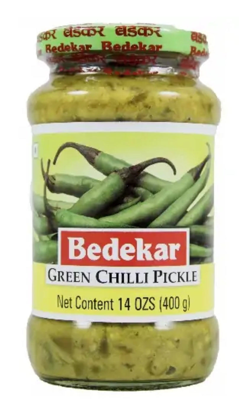 Bedekar Pickle Green Chilli Pickle 400g / 14oz
