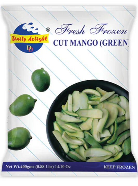 Daily Delight Frozen Food Cut Mango (Green) 400g / 0.88lb / 14.10oz
