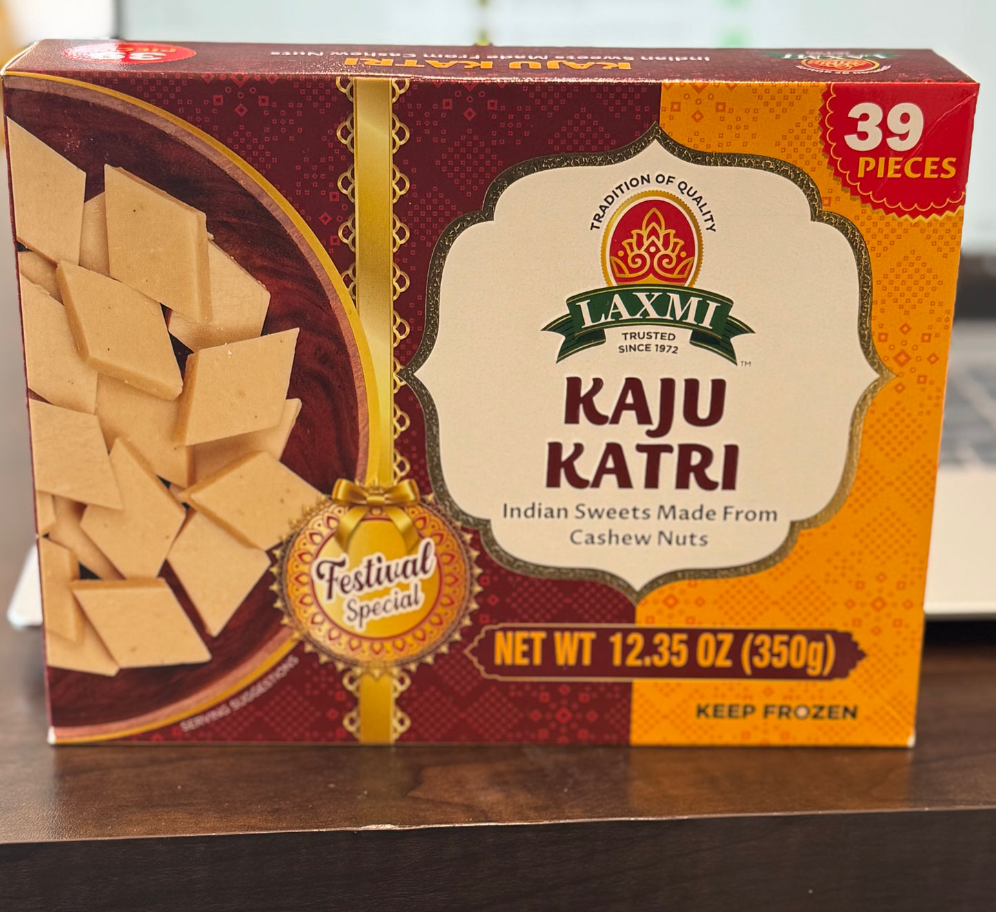 Laxmi Frozen Food Kaju Katri (39ct) 12.35oz / 350g
