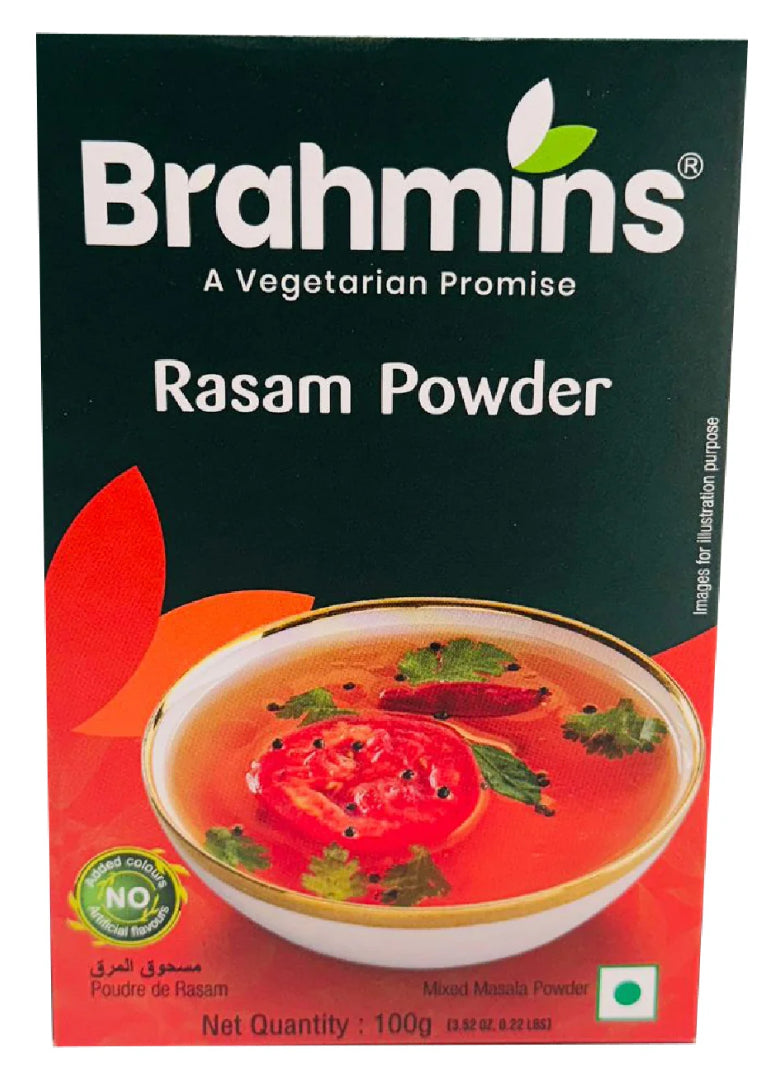 Brahmins Brand Rasam Powder 100 gm / 3.52 oz / 0.22 lbs