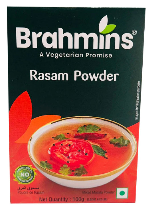 Brahmins Brand Rasam Powder 100 gm / 3.52 oz / 0.22 lbs
