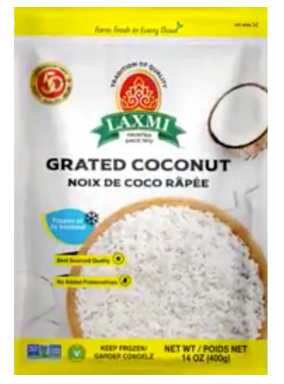 Laxmi Frozen Food Grated Coconut 14oz / 400g