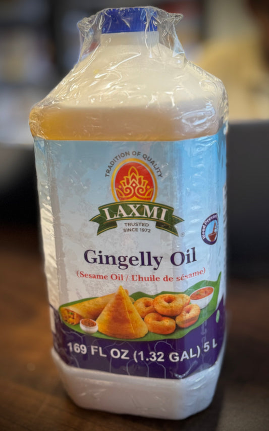 Laxmi Oil Gingelly (Sesame Oil) 169 Fl oz / 1.32 gl / 5L