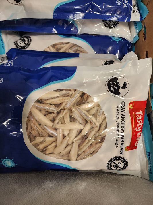 Tasty Eats Frozen Indian Anchovy/Pan ready/Cleaned 2 lb (Netholi/Kozhuva)