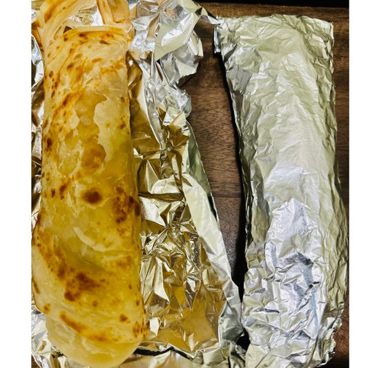 Eggless Porotta Paneer Kathi Roll