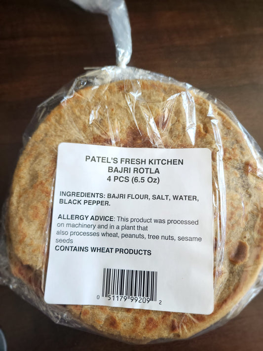 Patel's Fresh Kitchen Bajri Rotla(4 pcs)