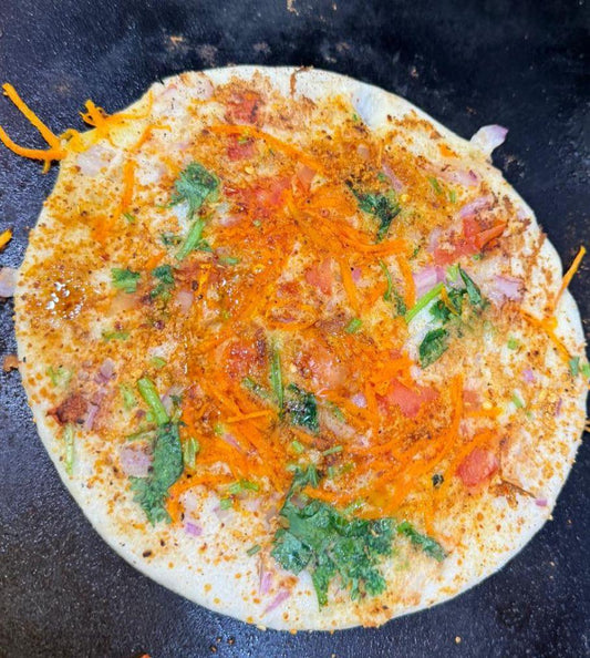 Onion Carrot Uthappam combo (3 Uthappam & 8 oz chutney)