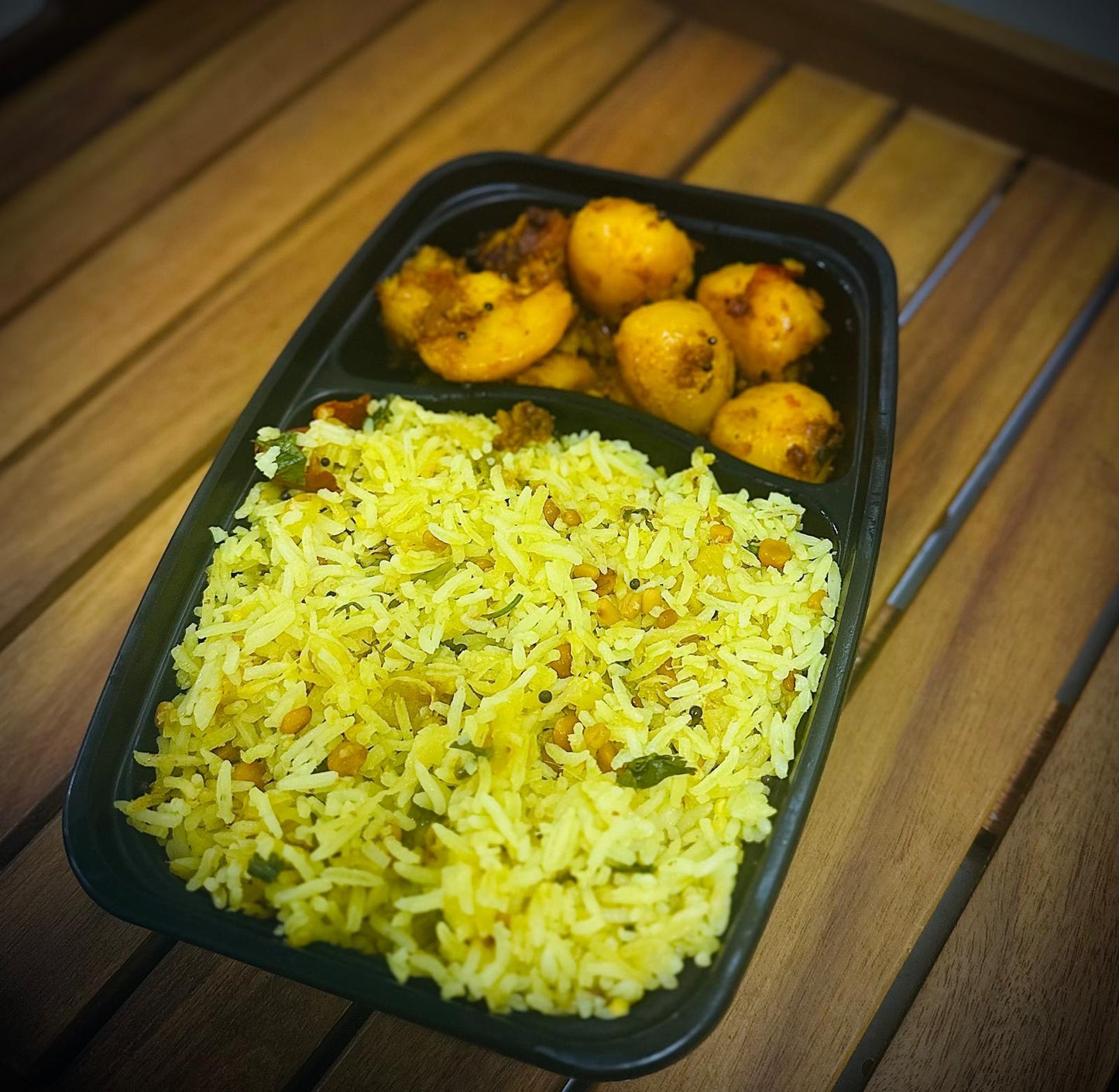 Mango Rice with Potato Fry