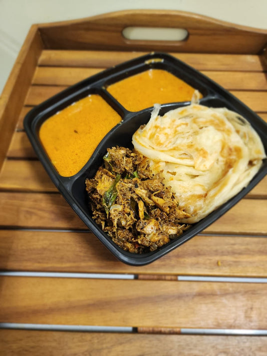 Porotta with Pichi Potta Mutton & salna