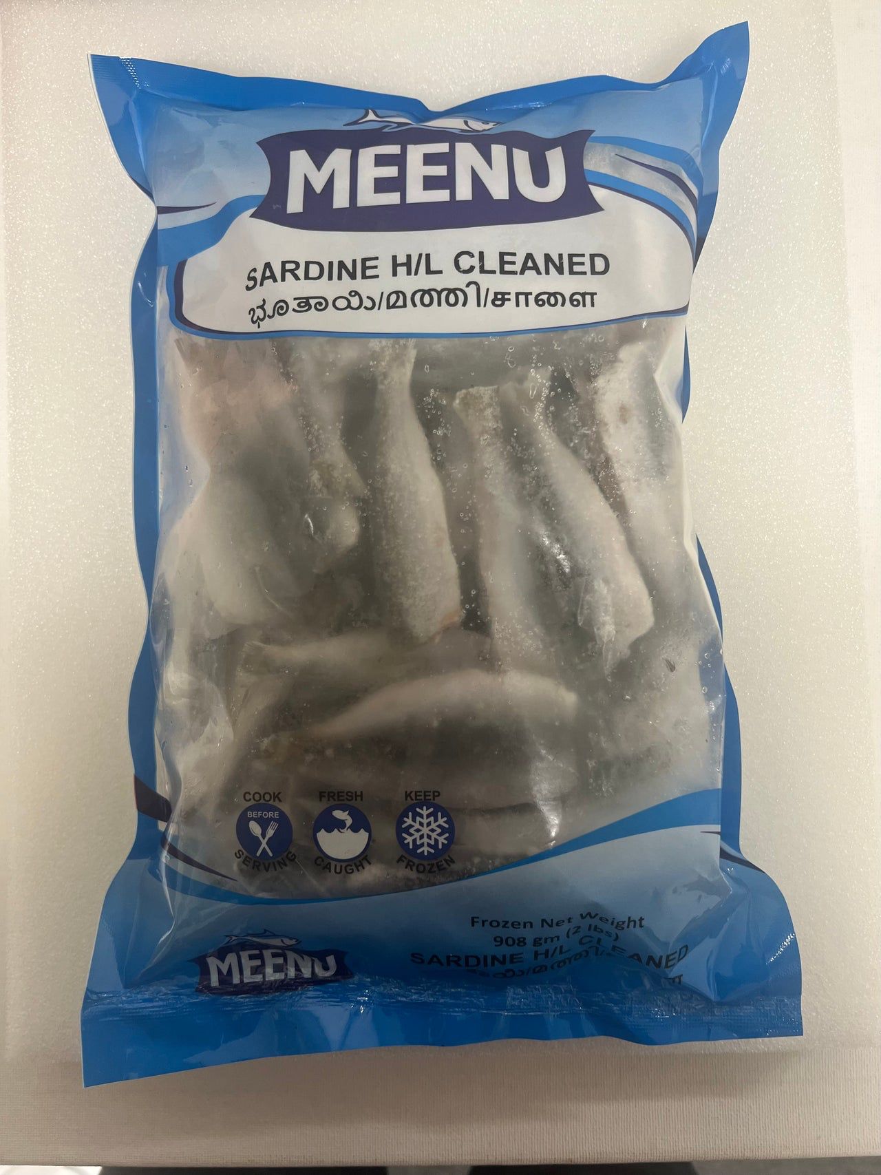 Meenu Frozen Fish Sardine Cleaned & Headless